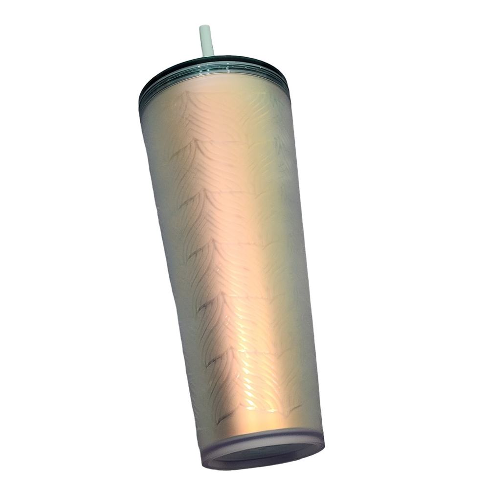 Starbucks Tall Venti Cold‎ Cup 50th Anniversary Siren Mermaid Frosted Tumbler